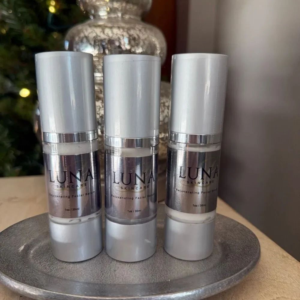 LUNA Skincare Rejuvenating Facial Serum 1 Oz 3 Fl Oz Lot of 3